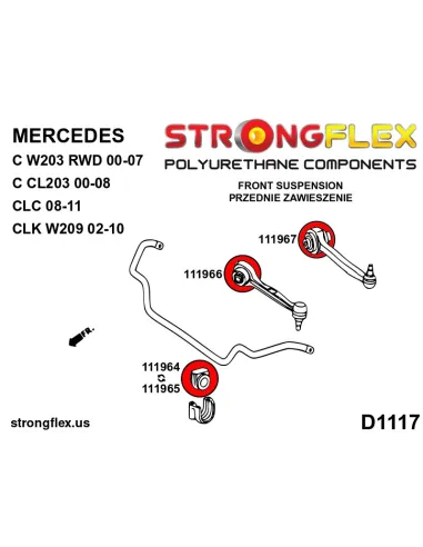116241B: Front suspension bush kit