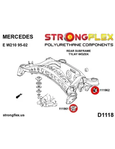 116242A: Rear subframe bush kit SPORT 2