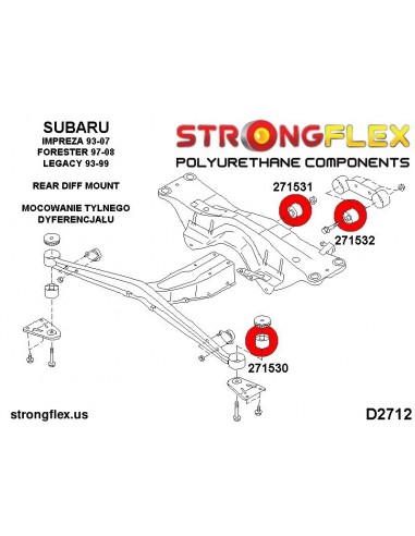 276146A: Full suspension bush kit SPORT