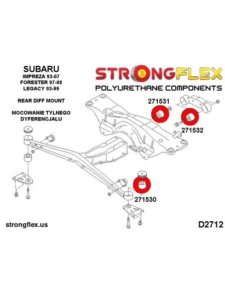 276146A: Full suspension bush kit SPORT