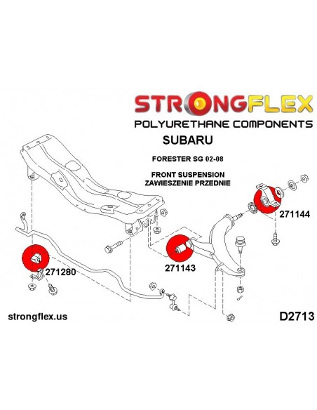 276146A: Full suspension bush kit SPORT