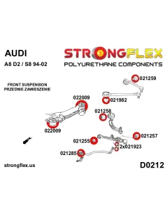 211842A: Steering rack mount bush SPORT