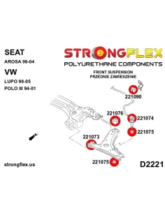 221073B: Front lower arm - front bush 2