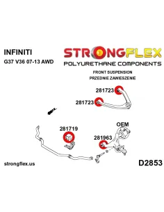 281963A: Front lower arm - front bush SPORT 2