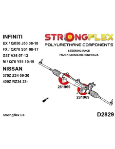 281969B: Steering rack bush 2