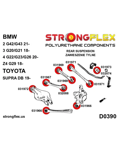 031967A: Rear upper arm – front bush SPORT