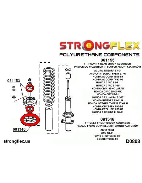 081346A: Front spring mount SPORT