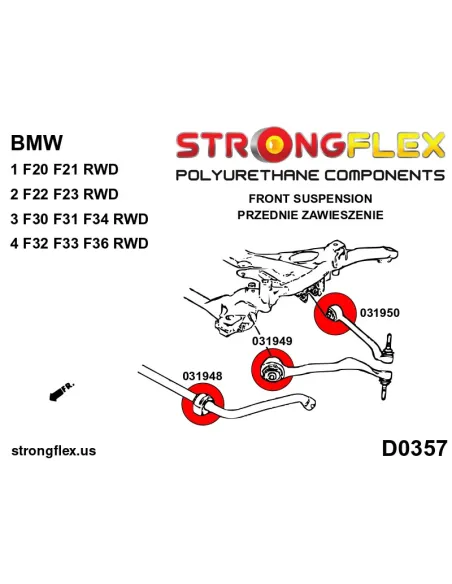 036051B: Full suspension bush kit
