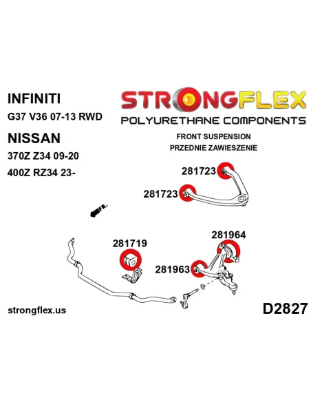 286200A: Full suspension bush kit SPORT