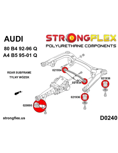 021934A: Rear differential - rear mount bush SPORT