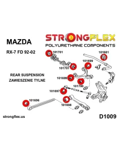 016247B: Rear suspension bush kit