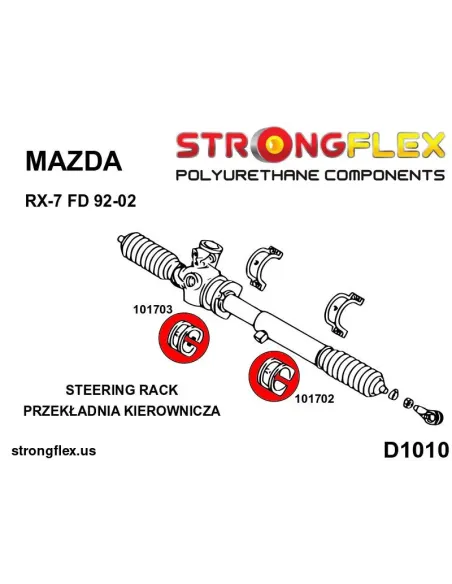 101703B: Steering rack bush