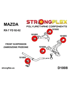 106181A: Full suspension bush kit SPORT 2