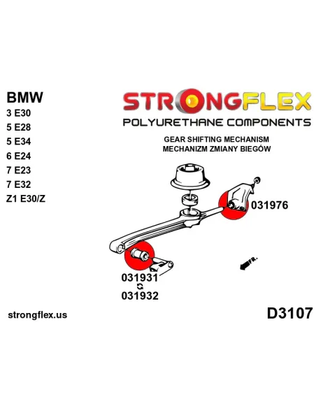 031976B: Shift arm – rear bush