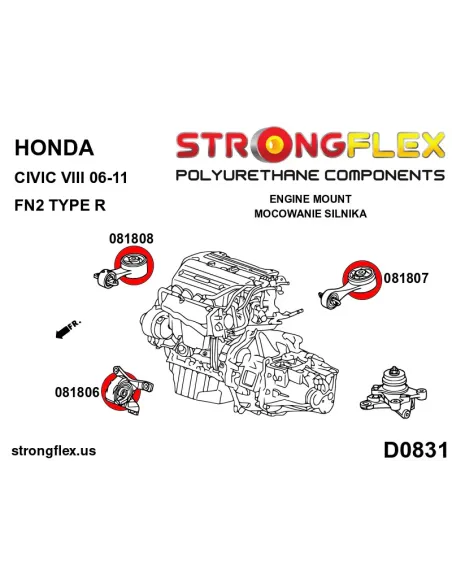 081807B: Engine mount insert – rear
