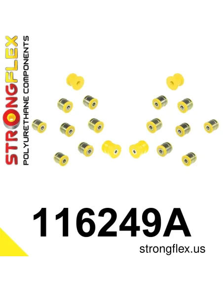 116249A: Rear suspension bush kit SPORT