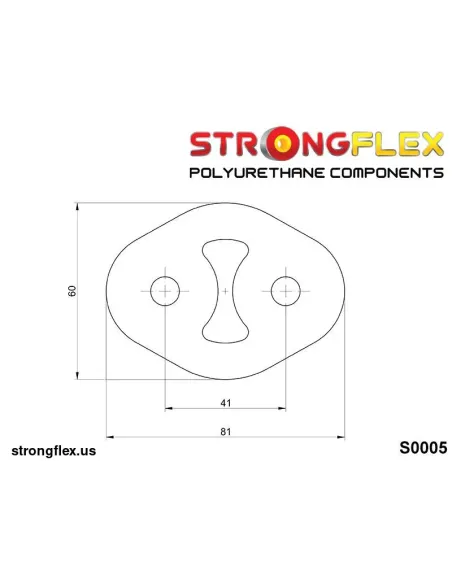 000005B: Exhaust mount hanger 41mm