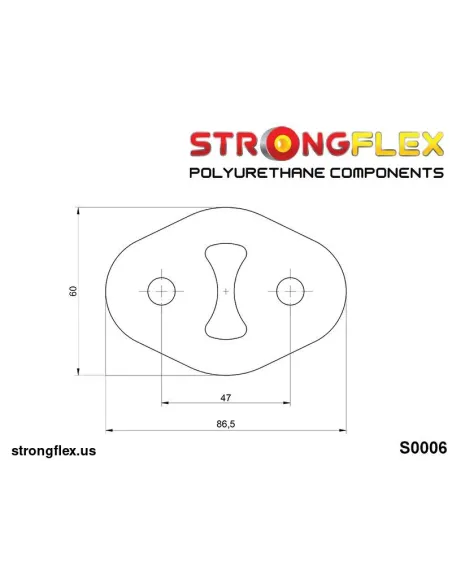 000006B: Exhaust mount hanger 47mm