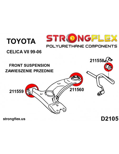 211559B: Front wishbone front bush