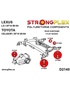 281271B: Rear beam mounting bush AWD