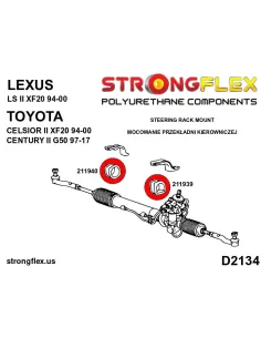 211939B: Steering rack clamp bush 2