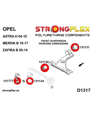 131132A: Front wishbone front bush SPORT