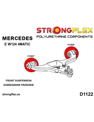 111828B: Front lower arm - rear bush