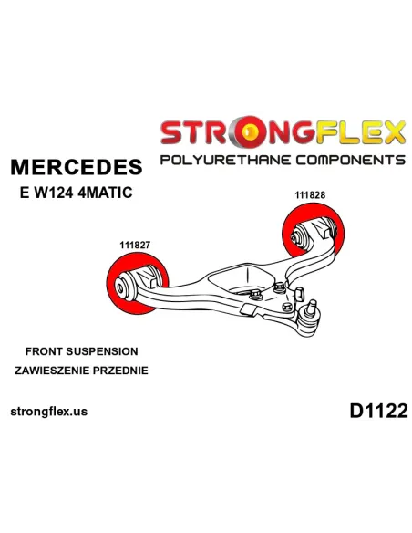 111828B: Front lower arm - rear bush