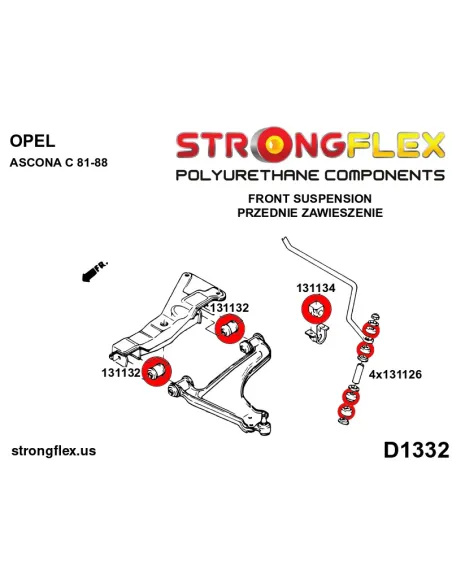 131132A: Front wishbone front bush SPORT