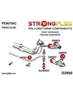 290002B: Front anti roll bar link bush 2