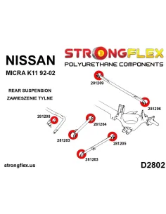286056A: Rear suspension bush kit SPORT 2
