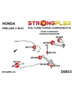 111860B: Rear anti roll bar bush