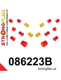 086223B: Rear suspension polyurethane bush kit