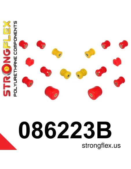 086223B: Rear suspension polyurethane bush kit