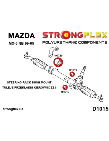 101719A: Steering rack bush SPORT