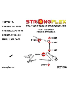 211943A: Front lower arm bush SPORT 2