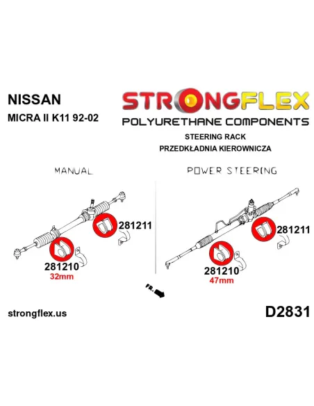286057B: Full suspension bush kit