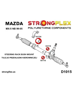 101719A: Steering rack bush SPORT 2