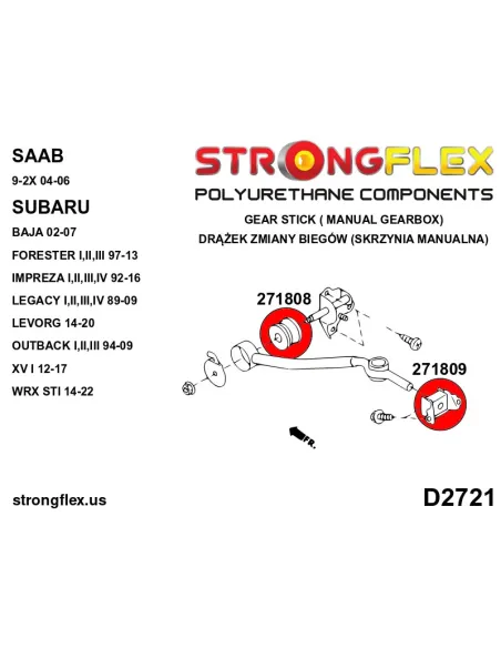271808B: Shift lever stabilizer bush
