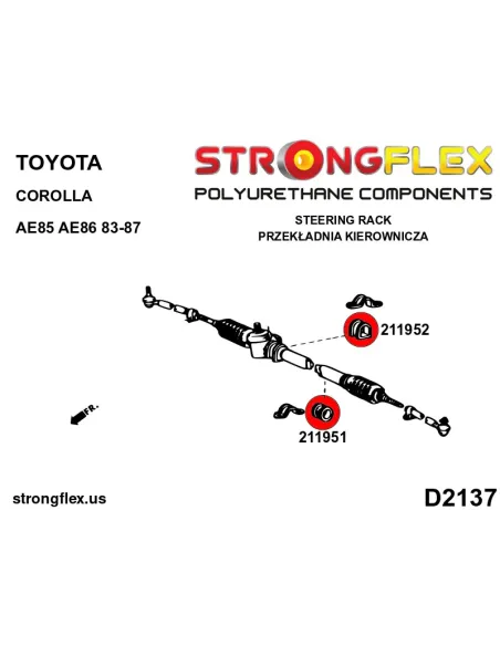 216254A: Full Suspension bush kit SPORT