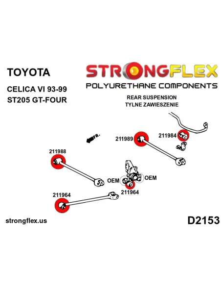211964B: Rear trailing arm bush