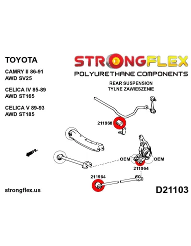 211968B: Rear stabilizer bush
