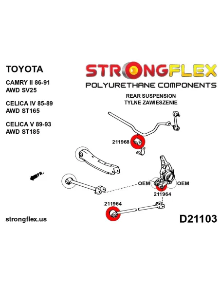 211968B: Rear stabilizer bush