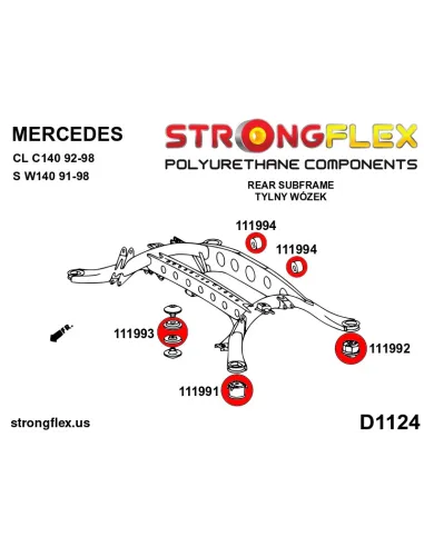 111993B: Rear differential – front bush