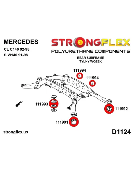 111991A: Rear crossmember – front bush SPORT