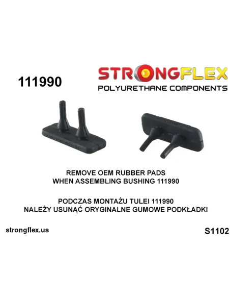 111990A: Front crossmember – rear bush SPORT