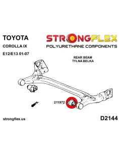 211972B: Rear beam mounting bush 2