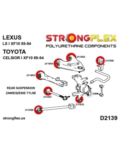 211956B: Rear trailing arm - front bush 2