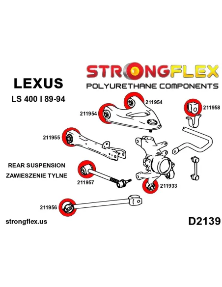 211957B: Rear radius arm bush