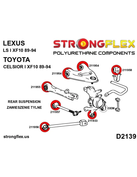216257B: Full suspension bush kit
